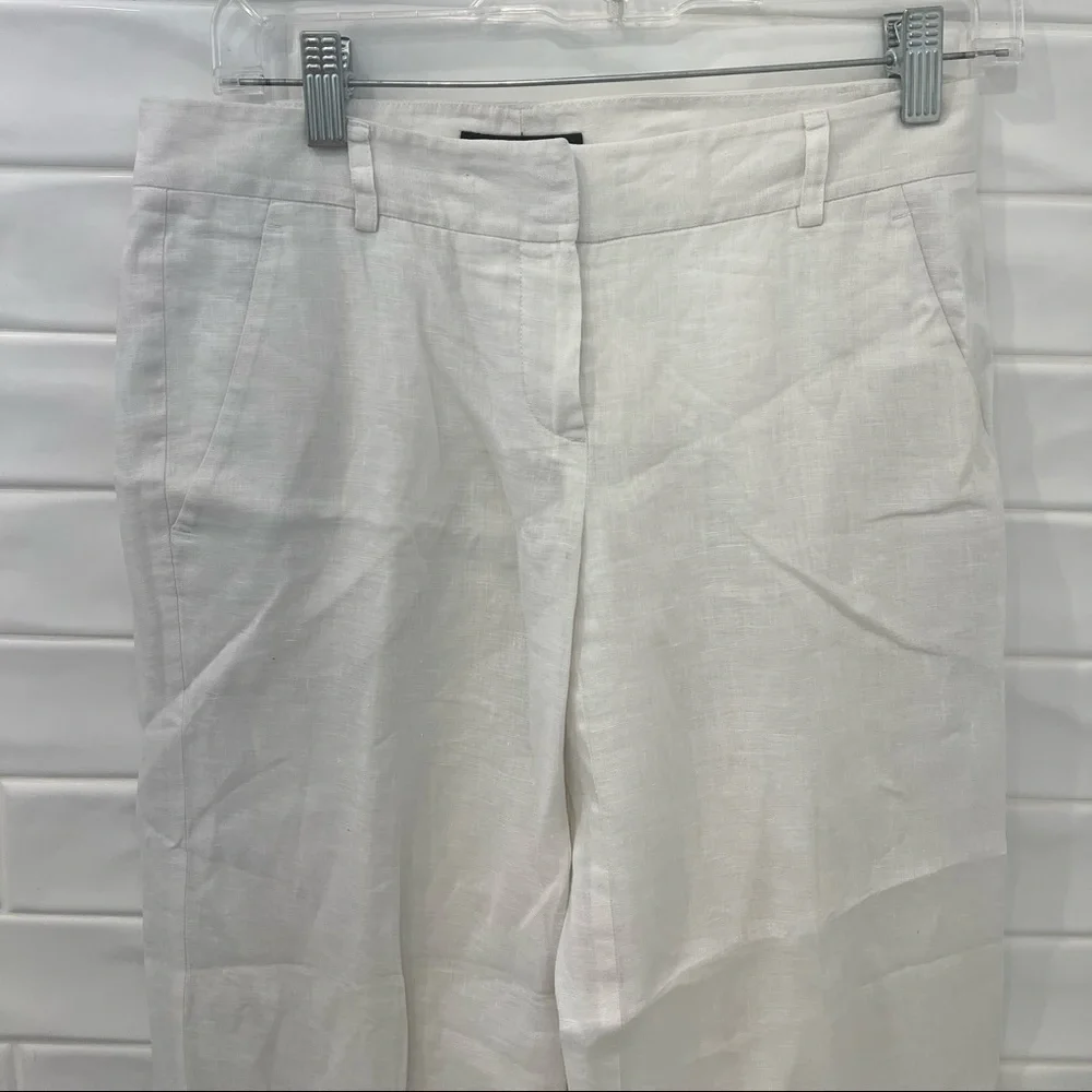 Theory linen pants emery travel 100% linen trousers - Picture 2 of 8